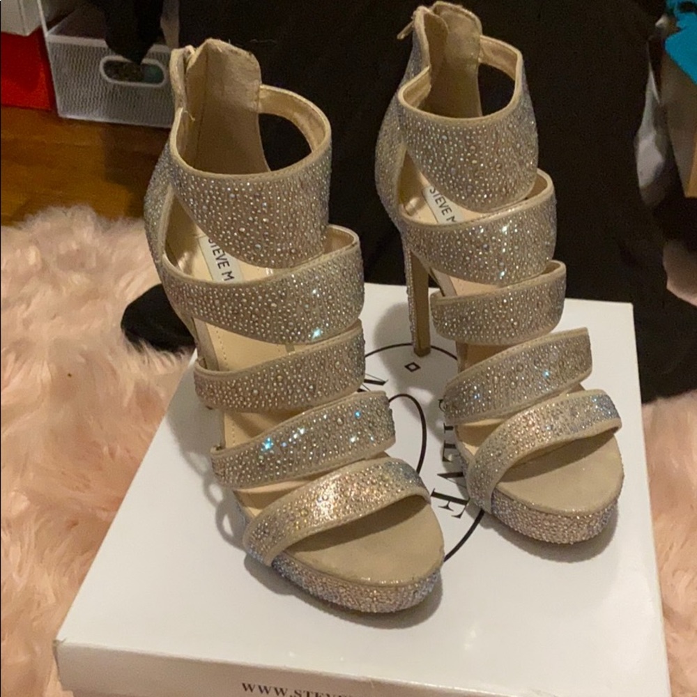 Steve Madden Strappy Iridescent Heels